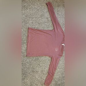 Large Cotton long sleeve ivory ella tee shirt